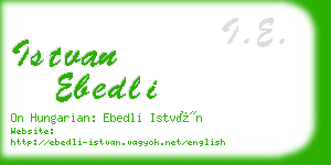 istvan ebedli business card